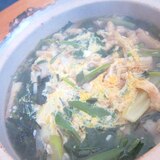 蓮とほうれん草からし菜帆立リゾット